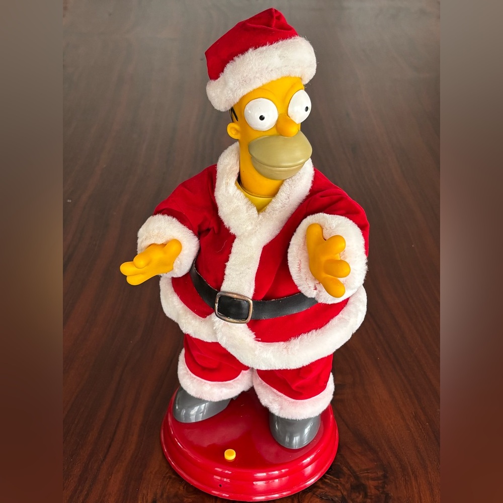 Homer Simpson - 2002 Gemmy - Dancing Santa - Motion Activated